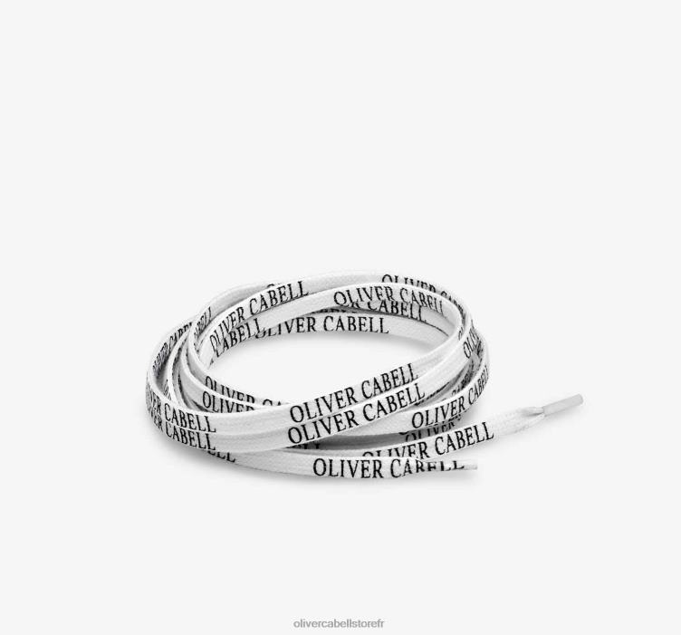 Oliver Cabell unisexe lacets à logo 4D0P282 accessoires blanc