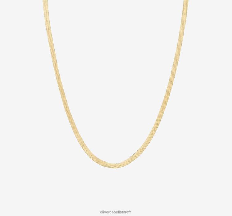 Oliver Cabell femmes chaîne à chevrons 4D0P427 accessoires or