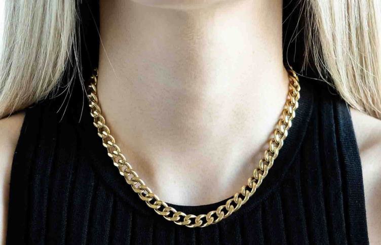 Oliver Cabell femmes chaîne cubaine 4D0P447 accessoires or