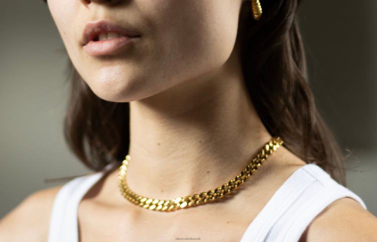 Oliver Cabell femmes chaîne cubaine 4D0P447 accessoires or