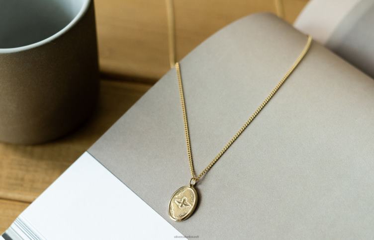 Oliver Cabell Hommes collier pendentif colombe 4D0P209 accessoires or