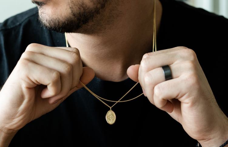 Oliver Cabell Hommes collier pendentif colombe 4D0P209 accessoires or