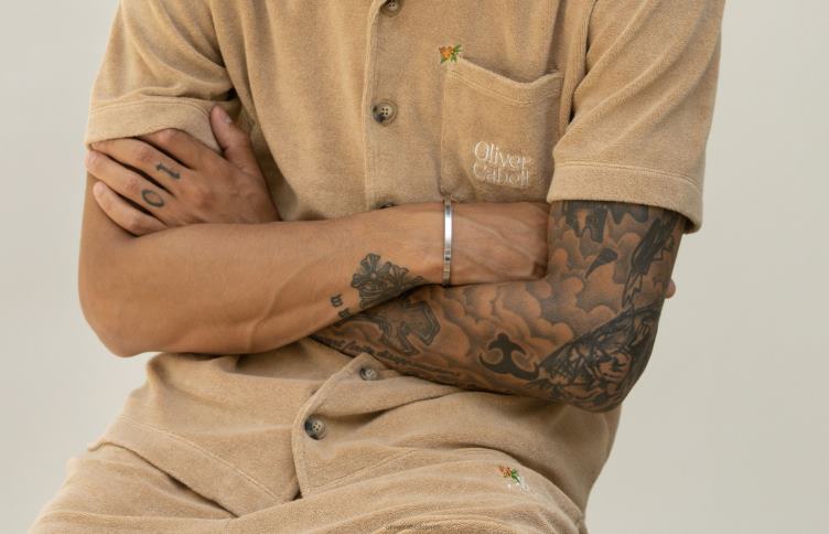 Oliver Cabell Hommes Alan manchette 4D0P217 accessoires argent