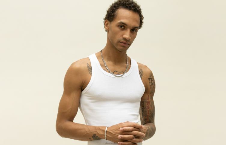 Oliver Cabell Hommes Alan manchette 4D0P217 accessoires argent