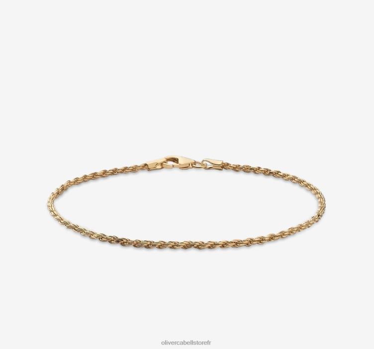 Oliver Cabell Hommes Bracelet chaîne corde 2 mm 4D0P228 accessoires or