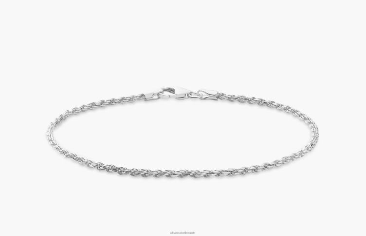 Oliver Cabell Hommes Bracelet chaîne corde 2 mm 4D0P229 accessoires argent