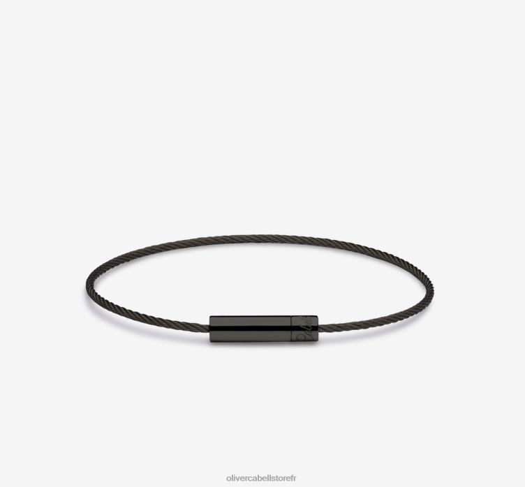Oliver Cabell Hommes bracelet câble michael 4D0P196 accessoires noir Oliver Cabell Hommes bracelet câble michael 4D0P196 accessoires noir