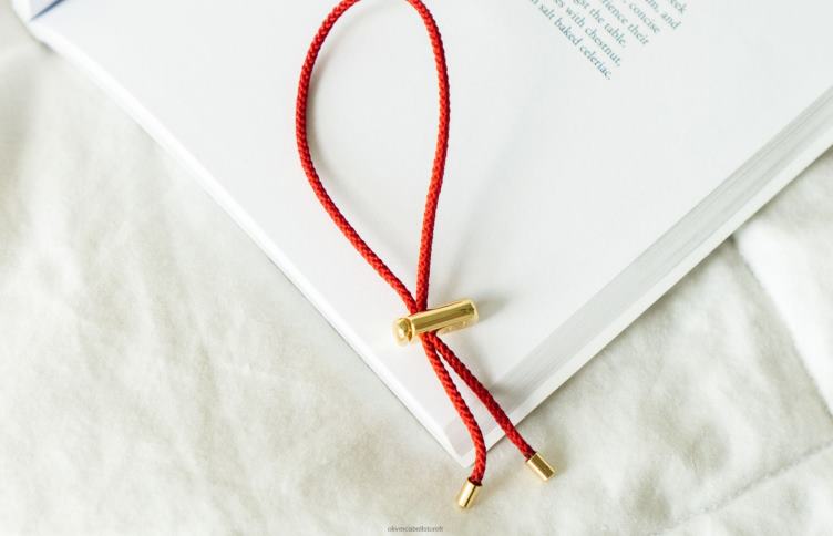 Oliver Cabell Hommes bracelet cordon cameron 4D0P192 accessoires Or rouge