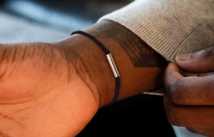 Oliver Cabell Hommes bracelet cordon fougère 4D0P204 accessoires noir