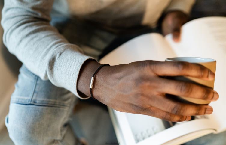 Oliver Cabell Hommes bracelet cordon fougère 4D0P204 accessoires noir