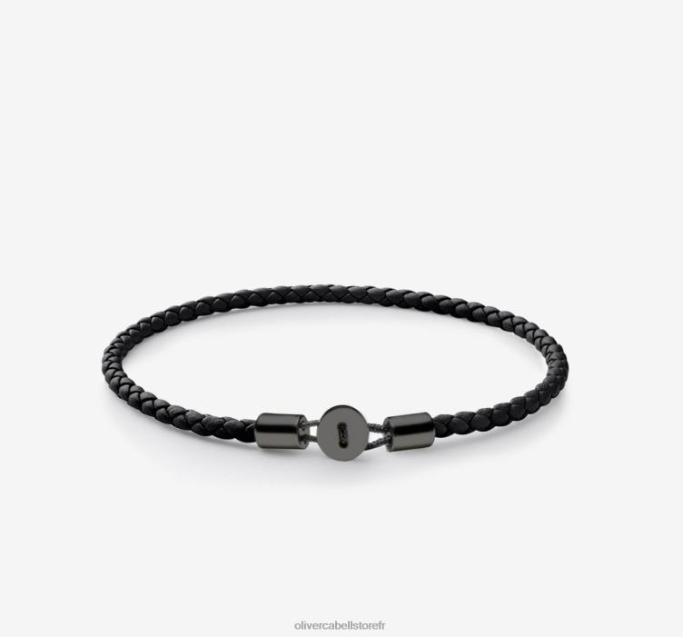 Oliver Cabell Hommes bracelet en cuir gordon 4D0P218 accessoires noir
