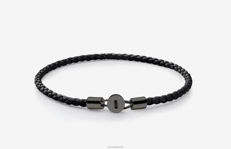 Oliver Cabell Hommes bracelet en cuir gordon 4D0P218 accessoires noir