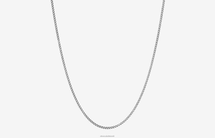 Oliver Cabell Hommes Chaîne cubaine de 1,4 mm 4D0P213 accessoires argent