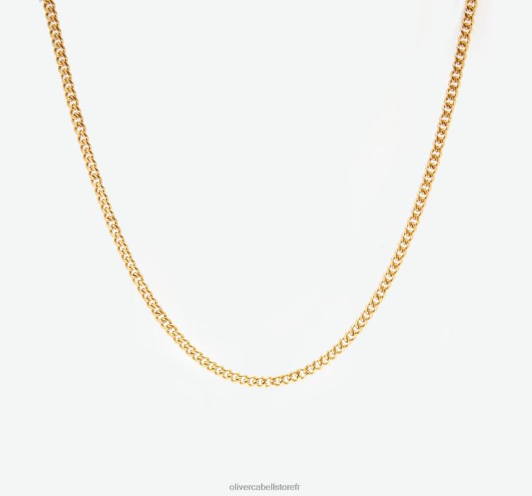 Oliver Cabell Hommes chaîne cubaine 2 mm 4D0P211 accessoires or