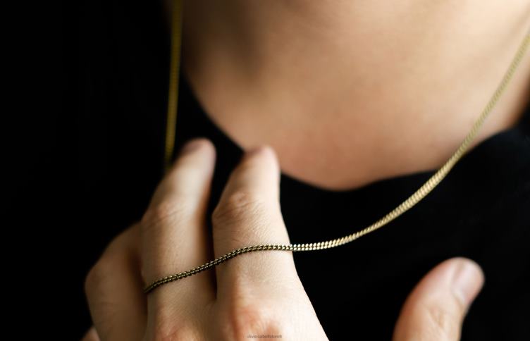 Oliver Cabell Hommes chaîne cubaine 2 mm 4D0P211 accessoires or