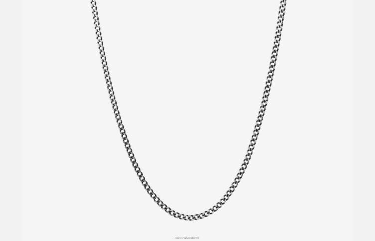 Oliver Cabell Hommes chaîne cubaine 3 mm 4D0P207 accessoires argent