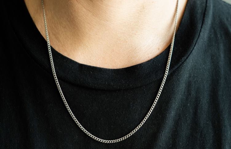 Oliver Cabell Hommes chaîne cubaine 3 mm 4D0P207 accessoires argent