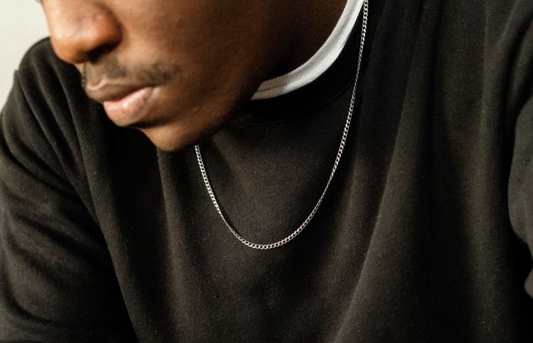 Oliver Cabell Hommes chaîne cubaine 3 mm 4D0P207 accessoires argent