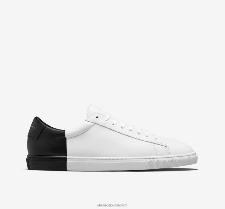 Uncrate x Oliver Cabell Hommes profil bas du jet final 4D0P39 chaussure noir blanc