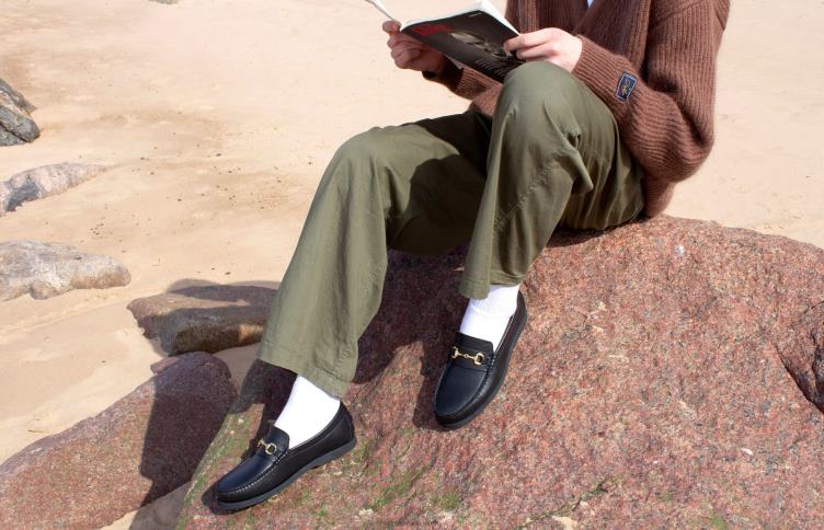 Oliver Cabell Hommes mocassin 4D0P103 chaussure noir