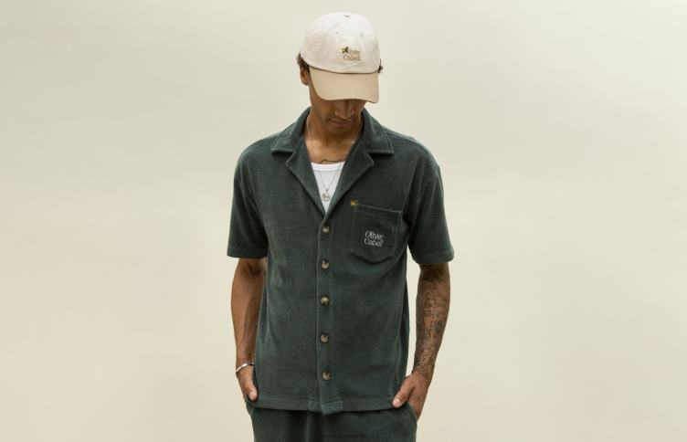 Oliver Cabell Hommes la capsule boutonnée en tissu éponge 4D0P243 vêtements yosemite