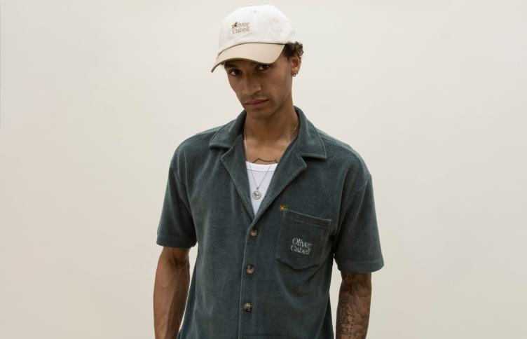 Oliver Cabell Hommes la capsule boutonnée en tissu éponge 4D0P243 vêtements yosemite