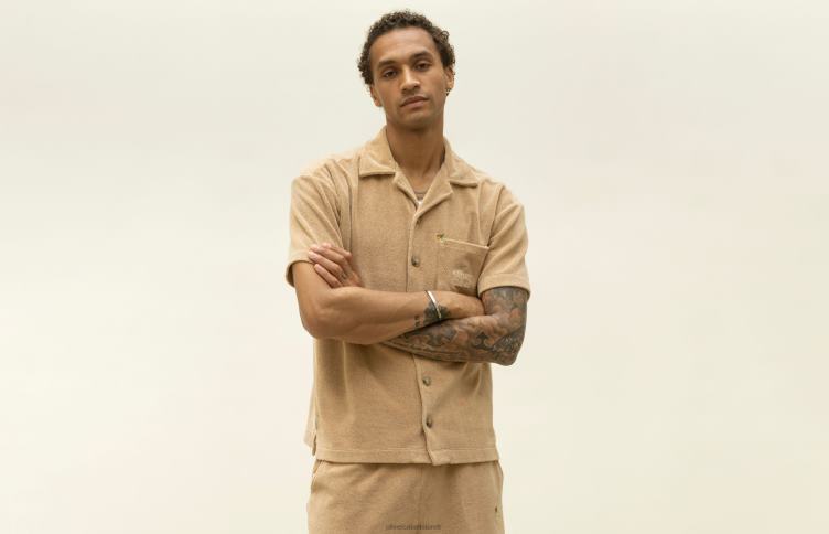 Oliver Cabell Hommes la capsule boutonnée en tissu éponge 4D0P244 vêtements mojave