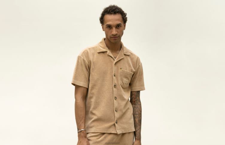 Oliver Cabell Hommes la capsule boutonnée en tissu éponge 4D0P244 vêtements mojave