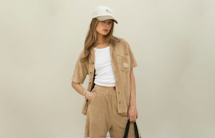 Oliver Cabell Hommes la capsule boutonnée en tissu éponge 4D0P244 vêtements mojave