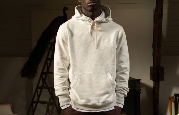 Oliver Cabell Hommes sweat à capuche oc core 4D0P254 vêtements bruyère à l'avoine