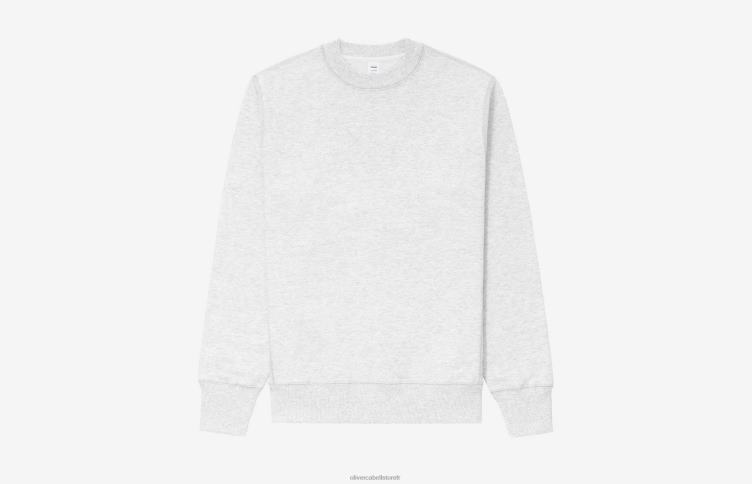 Oliver Cabell Hommes sweat-shirt à col rond 4D0P255 vêtements gris chiné