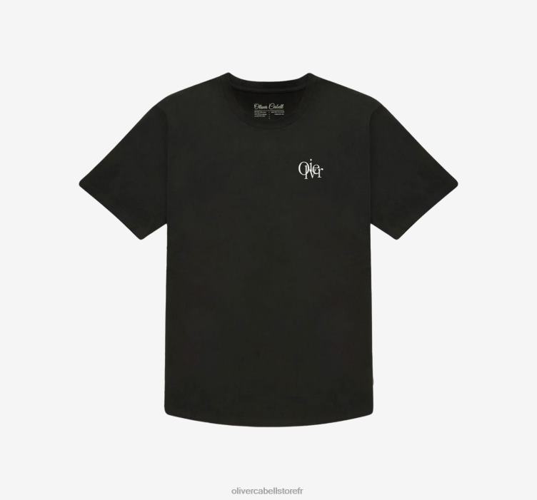 Oliver Cabell Hommes tee 4D0P264 vêtements noir