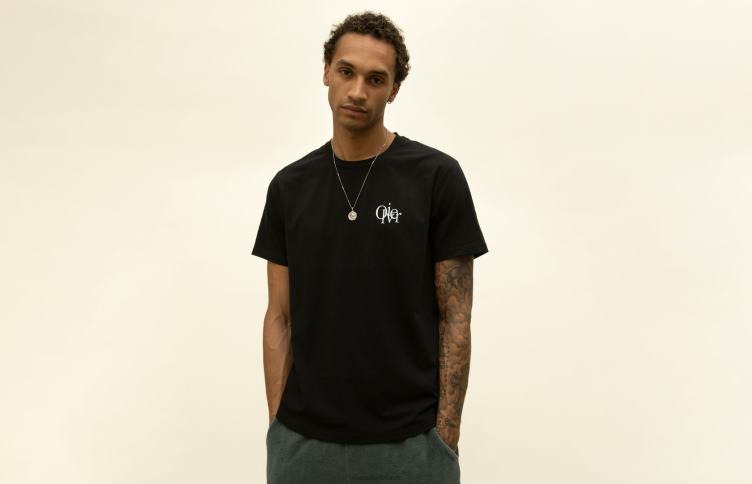 Oliver Cabell Hommes tee 4D0P264 vêtements noir