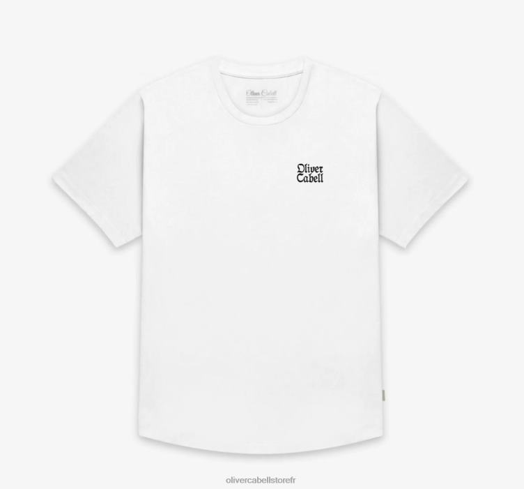 Oliver Cabell Hommes tee-shirt de vigne 4D0P245 vêtements blanc
