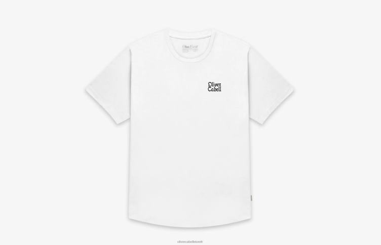 Oliver Cabell Hommes tee-shirt de vigne 4D0P245 vêtements blanc